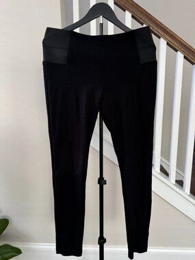 Kut From The Kloth Dressy Black Rayon Blend Leggins US Size Large